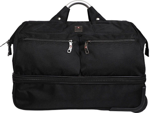 SWISS MILITARY DB1 – DOUBLE DECKER DUFFLE TROLLEY OVERNIGHT BAG