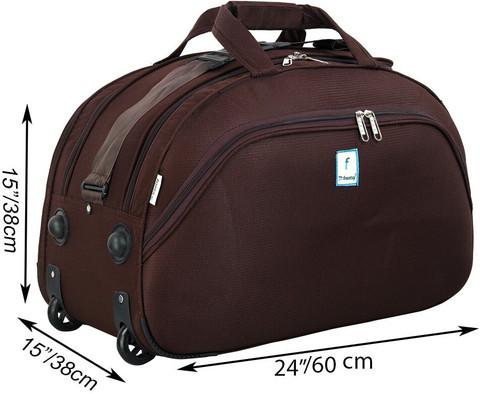 Frontsy (Expandable) 24 inch Travel Duffle Trolley Bag Luggage