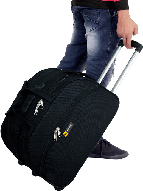 WAYCRAFT (Expandable) 65 Ltr Strolley Duffel Bag Travel Duffel Bag with  Wheels for Men and Women Duffel With Wheels (Strolley)