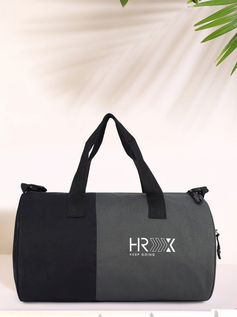 HRX by Hrithik Roshan HRX-01 Gym Duffel Bag GREY, BLACK Price in