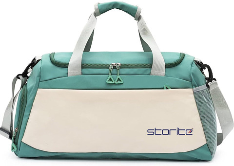 STORITE Travel Duffle Bag Muti Pocket Sports Shoulder Bag with Shoe  Compartment Duffel Without Wheels