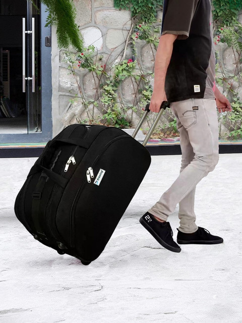 Frontsy (Expandable) 24 inch Travel Trolley Bag Luggage Cabin Waterproof  Duffel With Wheels (Strolley)