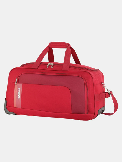 american tourister dunk expandable travel duffel bag red Buy Polyester 65 cm & 55 cm Spinner Trolley Duffle Set ( RED) at this 3 piece luggage set offers storage and convenience for all types of travel Duffle Bag American Tourist Small