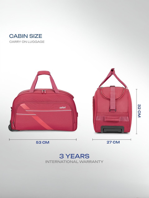 SAFARI PEP NEO 66 RDFL Duffel With Wheels (Strolley) Red - Price