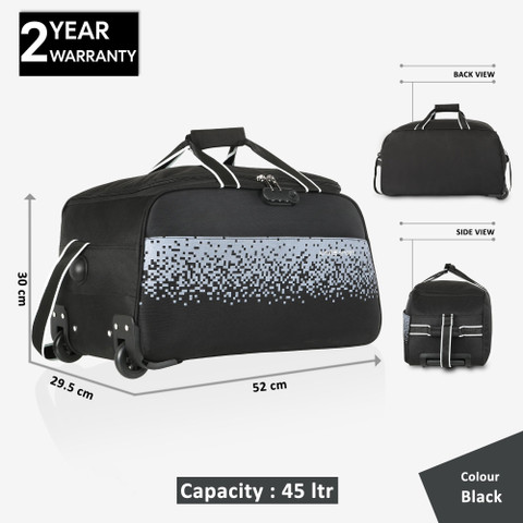 Lavie Sport Pixel Small Duffel With Wheels (Strolley) Black