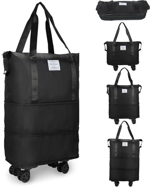 LOGGIN (Expandable) Rolling Duffle Bag with Wheels, Expandable Foldable  Duffle Bag with Wheels Duffel With Wheels (Strolley)