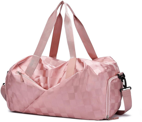 Travel Bag Ladies Pink Gym Bag Kysaxnun Compact Pink Travel Gym