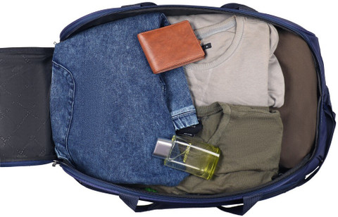 Priority Stud 20 Duffle Bag Navy Blue Duffel With Wheels (Strolley