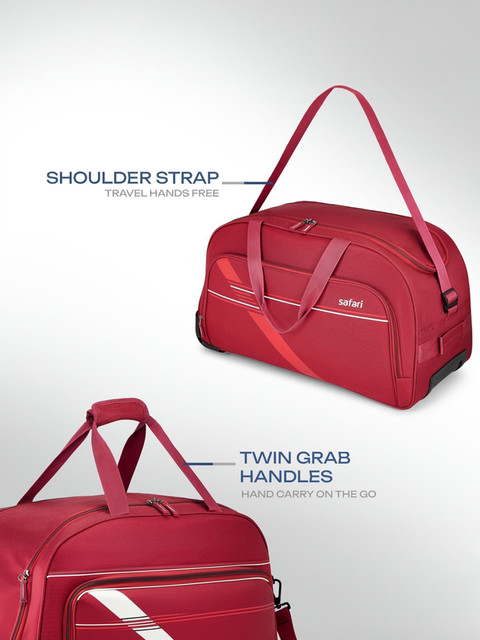 SAFARI PEP NEO 66 RDFL Duffel With Wheels (Strolley) Red - Price