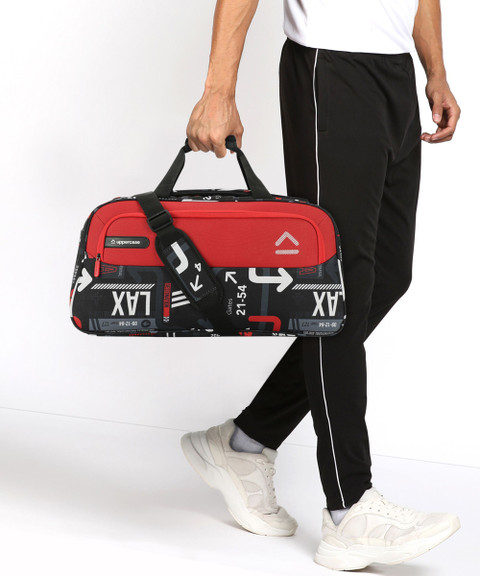 Gym Bags Red And Black Duffle Bag Fabio 23l Red Lightweight Gym