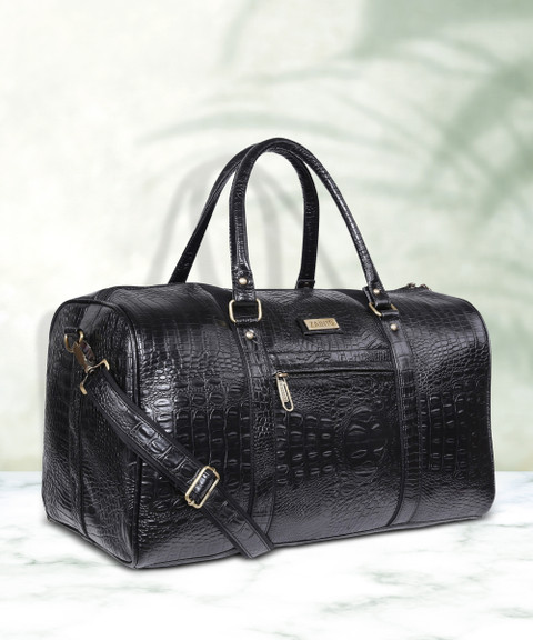 バッグ black crocodile hand bag Zainto Unisex Crocodile Leatherette stylish 35 liter cabin bags