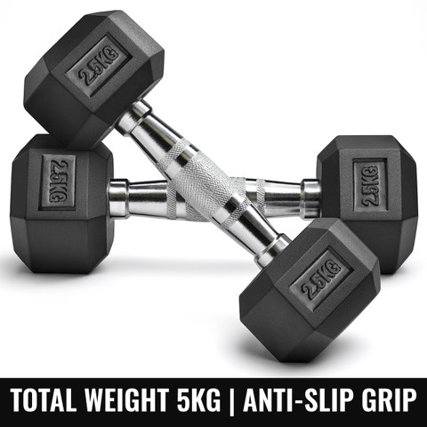 SLOVIC Dumbbells Set for Home Gym kg| Set of Fixed Weight