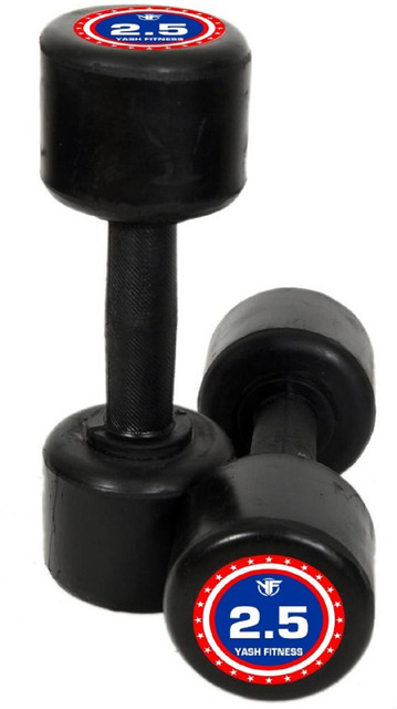 yash fitness Exclusive Quality Rubber Dumbbell Set Of kg X