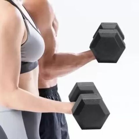 AS SPORTS 10kg Fixed Weight Dumbbell Pair - Image 5
