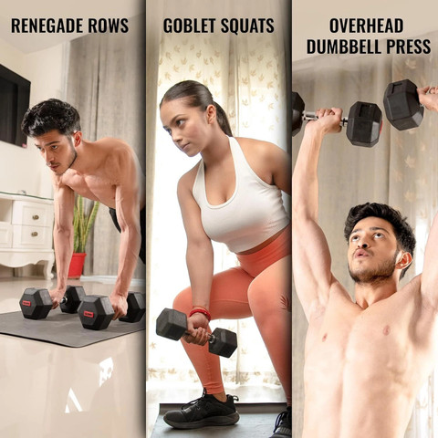 SLOVIC Dumbbells Set for Home Gym kg Set of Fixed Weight