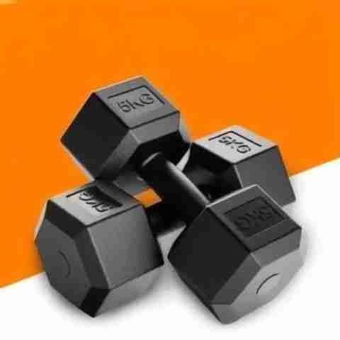AS SPORTS 10kg Fixed Weight Dumbbell Pair - Image 2