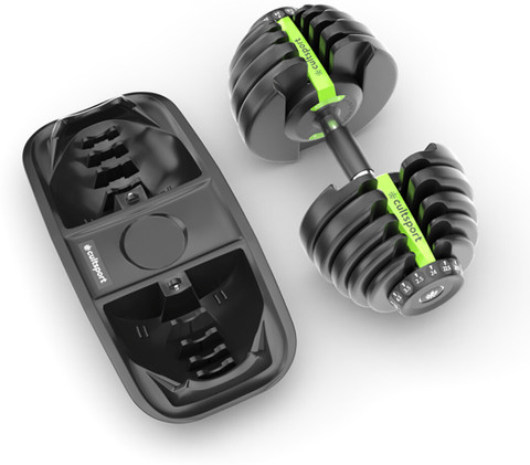 Cultsport Adjustable Dumbbells (Upto 24kg) for Men Women for