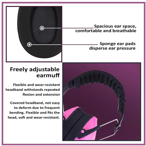 Earmuffs Noise Reducing Headband SYGA Children's Soundproof