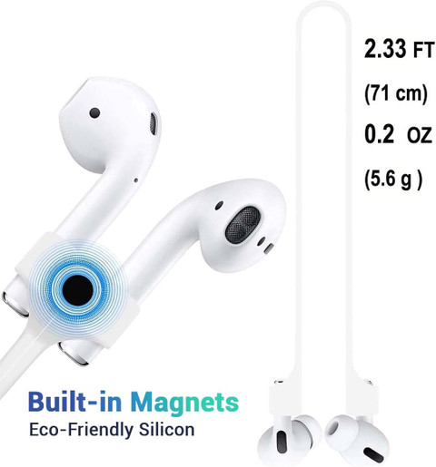 KANSOL Magnetic Anti-Lost Silicone Rope for AirPods Pro/Aipods