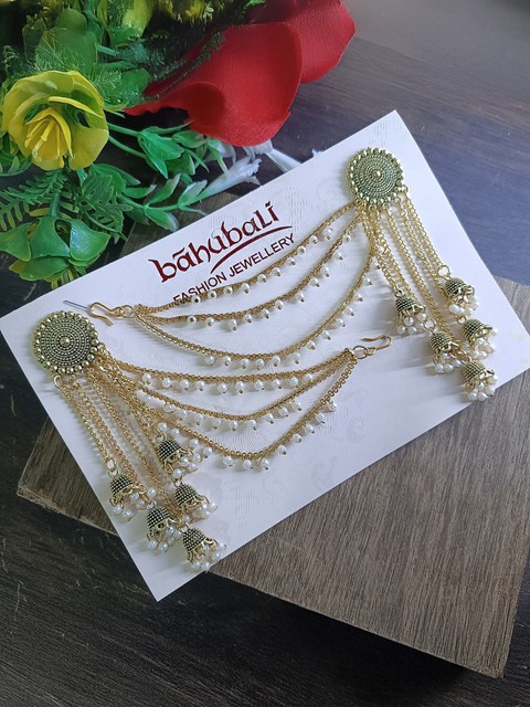 Buy LOVESTONE Gold Jhumka Earrings For Women Jhumka