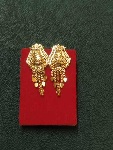 SSFJ one gram gold plated guarantee Earrings Copper Stud Earring