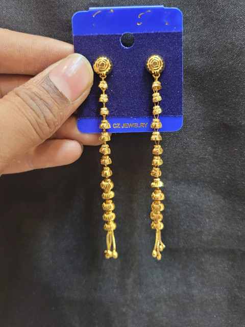 Ansh Enterpris Fashion Hanging Sui Dhaga Earring for Women and Girls  Crystal Brass Huggie Earring