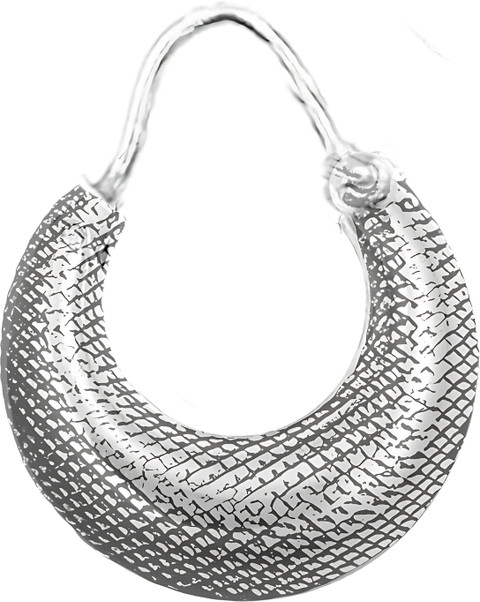 Hoop Earrings Sterling Silver Mesh Earrings 925 Sterling Silver