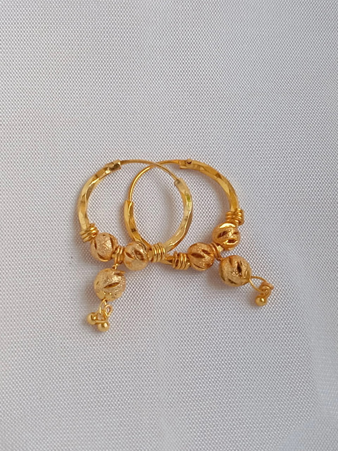 Buy Drama queen fashion Matar Jhumki Bali Gold