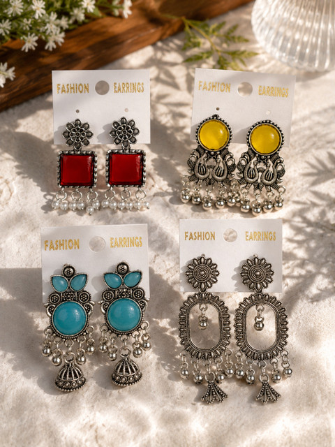 Flipkart.com - Buy CLYRA 4 Pair Earrings Set Alloy Earring Set 