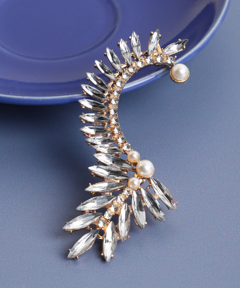 Flipkart.com - Buy SOHI Gold Plated Stones Ear Cuff Alloy