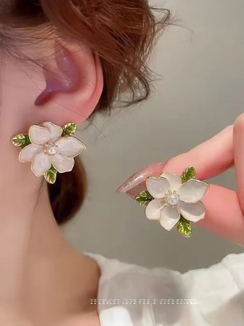 Buy AKISON JEWELS Floral Korean Earrings For Women