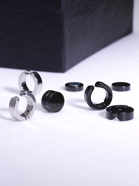 Buy zebisco Stainless Steel Magnetic Hoops Stud