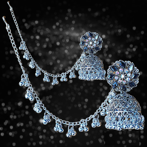 Buy Homemet Silver Jummar Earring for Women