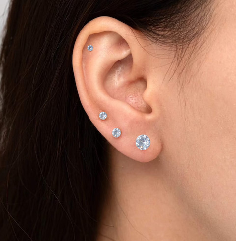 Buy GoldNera Artificial Diamond Earrings Different