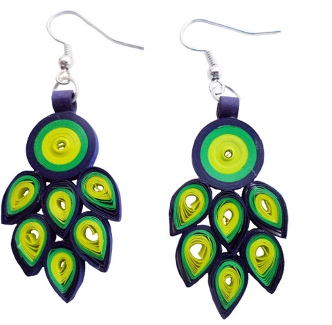 Quilling Strips Quilling Earrings Online Buy Combo Of Multicolour