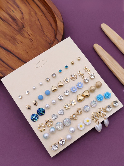 Buy RARE ONE STUDIO 30 Pairs of Fashion Brass Stud