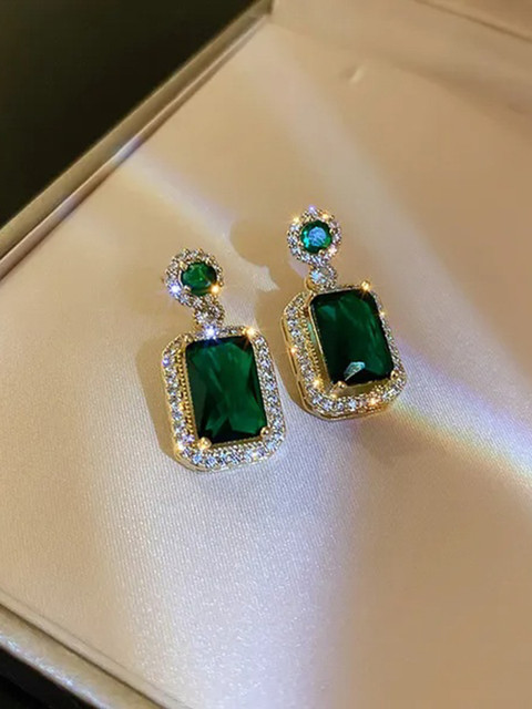 Buy FashionAmora Gold Plated Korean Style Green