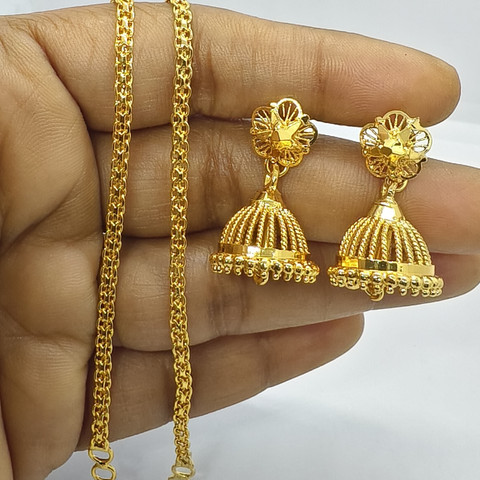 Buy FineTouche Gold Plated Jimiki with Mattal Alloy