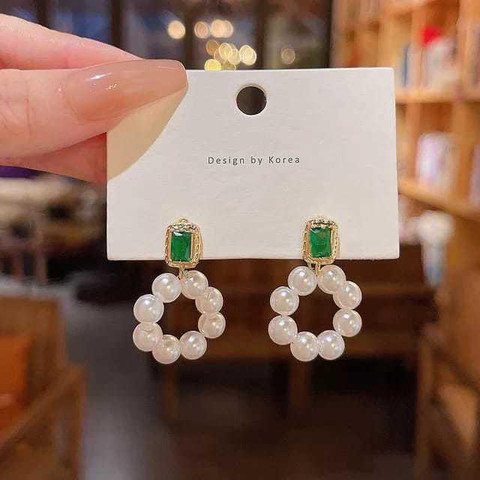 Buy YU Fashions Yu Fashions Green Emerald Pearl