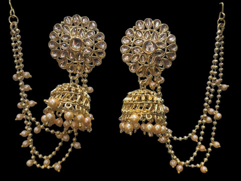 Buy Rai Pearl Bahubali Jhumki/Jhumka Earrings For