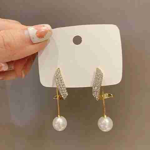 Buy TheVineGirl Korean Studded Wing Pearl Tassel