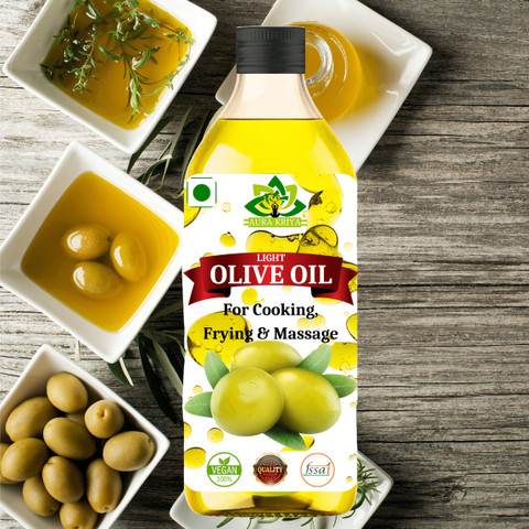 Aura Kriya Pure Olive Oil for Daily Use in Kitchen Olive Oil Edible Oil  Cooking Oil Olive Oil PET Bottle