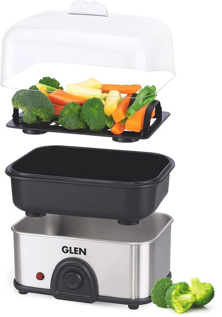 Glen Egg Boiler Steamer Boils upto 8 Eggs Auto shut Off, Push