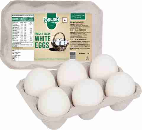 Delish by Flipkart Hen White Eggs Price in India - Buy Delish by