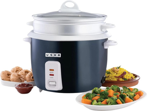USHA RC18GS2 Electric Rice Cooker with Steaming Feature Price in