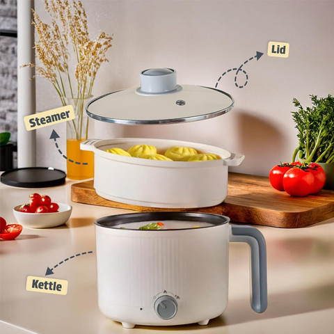 MOOKA MINI Multipurpose Electric Cooker with Steamer Non-Stick
