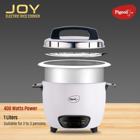 Pigeon JOY SINGLE POT AUTOMATIC MULTI COOKER WARMER Electric Rice Cooker  with Steaming Feature