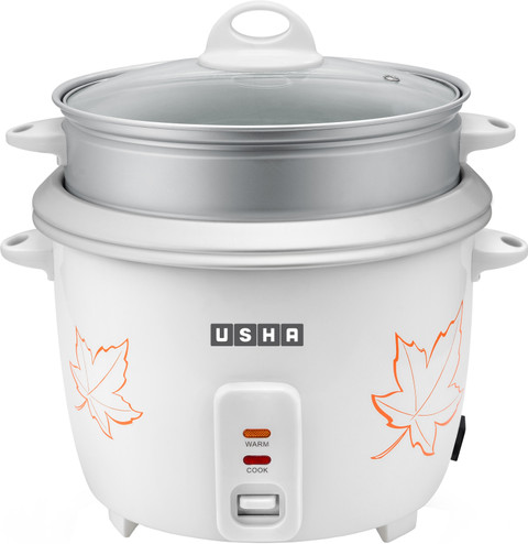 USHA RC18SS2 D Electric Rice Cooker with Steaming Feature