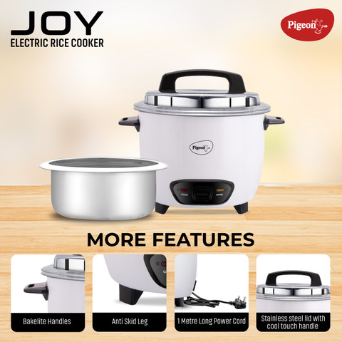 Pigeon joy (with ss lid) l (single pot) Electric Rice Cooker - Main Image