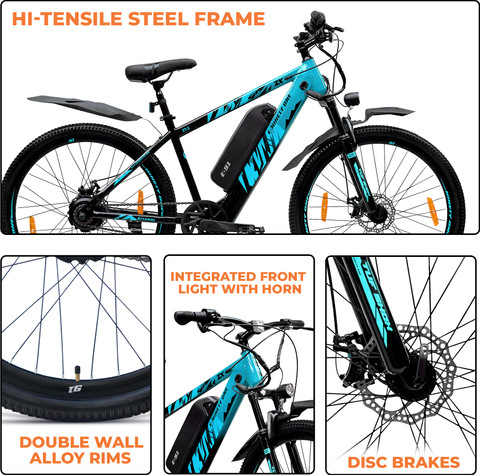 Ninety one ZX 10.4Ah Battery | Front Suspension | 250Watts IP65